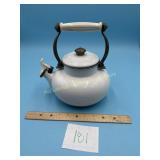 Vintage Enamel Tea Pot