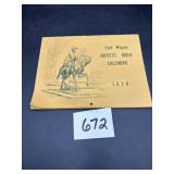 1974 Fort Wayne Artist Guide Calendar