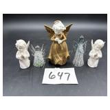 5 Angel figurines