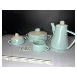 MCM Pastel blue ceramic pieces