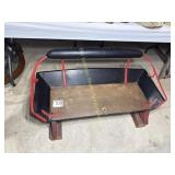 Antique Buggy Seat with Painted Hardware
