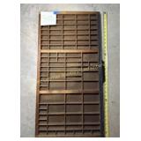 Vintage Wooden Printers Tray Drawer