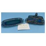 Indiana Harvest Grape Carnival Butter Dish