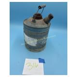 Vintage Galvanized Gas Can