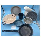 Lot of Primitive Granite Ware