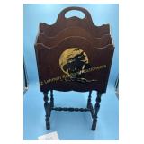 Antique Wooden Magazine Rack