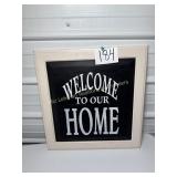 'Welcome to Our Home' Picture