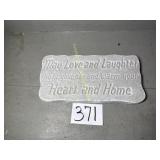 Garden Stone 'May Love and Laughter lighten your