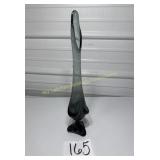 MCM Viking swung charcoal colored vase 18 ' tall