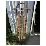 Shooting Star vintage sled, 61' long