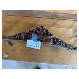 Oak ornate piece, 22' long