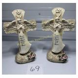 Napco Imports 2- Resin Crosses 'Forever with the