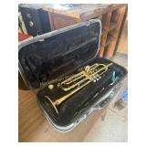 Accent Trumpet musical instrument in case