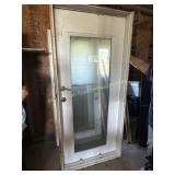 White Door with Frame with frame 37' W x 81