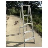 Prim. White painted step ladder 58' Tall