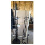 Black metal spinning display, 69' tall, Black