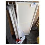 White Buffett table, new, 16' W x 42' L