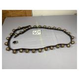 84' long belt of 30 brass Sleigh Bellsnormal