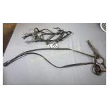 Leather bridle and reins