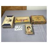 4 empty cardboard cigar boxesWm Penn, R.G. Dun,