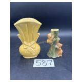 USA yellow bow vase, Bearcub vase