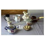 Lot of handpainted Royal Crown creamer, White