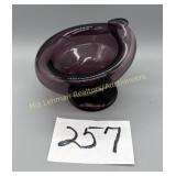 Vintage Amethyst Pedestal bowl
