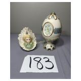 Cybis 'Royal Garden Pearl' egg,  Cybis angel