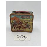 Vintage metal Gunsmoke TV western lunchbox