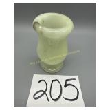 Hand carved alabaster bud vase