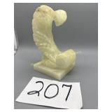 Hand carved Alabaster abstract sculpture