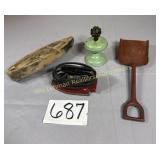 Antique Red metal sand shovel, Sunny Susie Childs