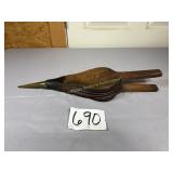 Antique fire bellows, 20 1/2' L
