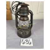 Primitive Dietz little wizard oil lamp converted
