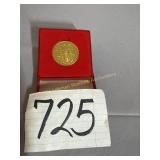 Decatur,  Brooks mens store gold toned coin