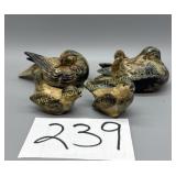 4 Ceramic birds