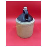 2 Tone 1 gallon crock jug, 11 1/2' tall, with