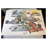 Indy Car and Auto Racing Poster, by Ron Burton