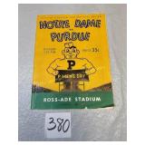 Notre Dame vs Purdue October 18, 1952 Official