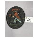 Antique Cast Iron Firemans Plaque, Fireman