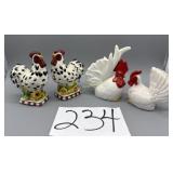 Vintage 1960's Hagen Roenicker Rooster and Hen