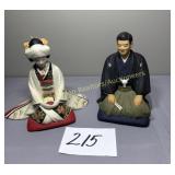 Pair Hakata Urasaki Wedding Groom and Bride