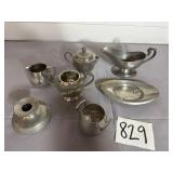 7 Pewter Pieces