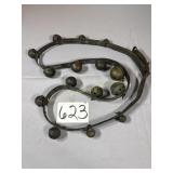 76' long leather strap of Antique Brass Sleigh