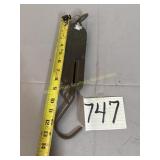 60# Brass Hanging Scale,  Sargent and Co.
