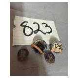 2 Saint Joseph Auxiliary pins, 2 University of