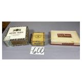 3 cardboard empty cigar boxes Dutch Master,