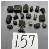Vintage Metal and Wood Letterpress printing blocks