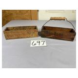 2 Primitive cheese boxes, Windsor club, 1 has