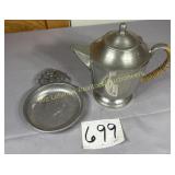 Queens Art Danish Pewter #364 stamped coffee/tea
